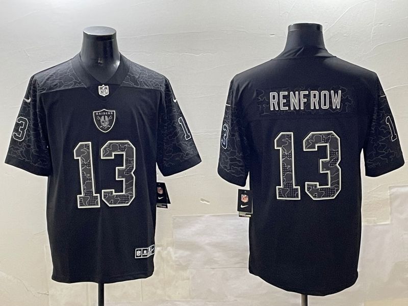 Men Oakland Raiders #13 Renfrow 2025 Nike Black RFLCTV Limited NFL Jersey style 4->new york yankees->MLB Jersey